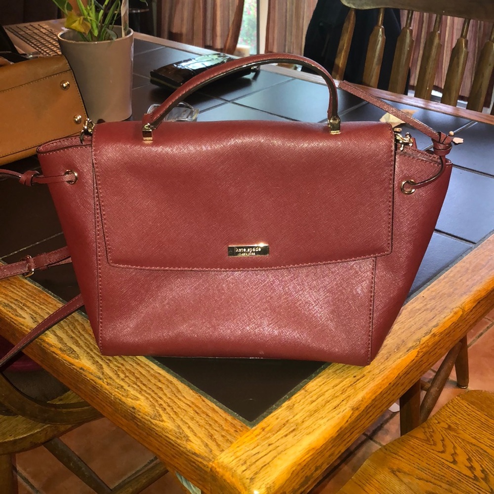Ox blood Kate Spade Crossbody Bag